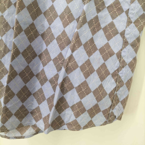 バーバリーブラックレーベル BURBERRY BLACK LABEL アーガイル柄半袖シャツ メンズ JPN:3