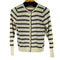 ザラ ZARA DZIANINOWY KARDIGAN ボーダーニットカーディガン レディース import:M