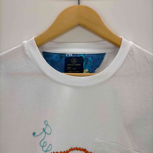 ロストインアルビオン LOST IN ALBION イタリア製 刺繍デザインTシャツ メンズ JPN:M