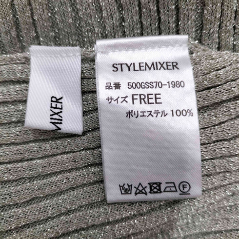スタイルミキサー STYLEMIXER グロスシアーフスリーブニット レディース FREE