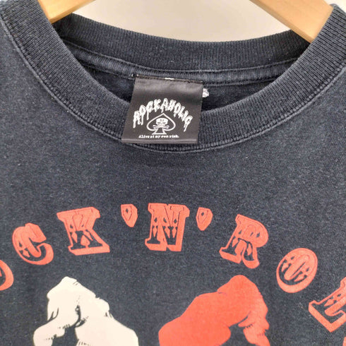 ROCK A HOLIC ROCKN ROLL デスピエロ プリント Tシャツ メンズ JPN:S