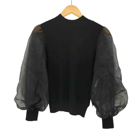 フレイアイディー FRAY I.D 24SS シアー スリーブ ボウタイ ニット レディース ONE SIZE