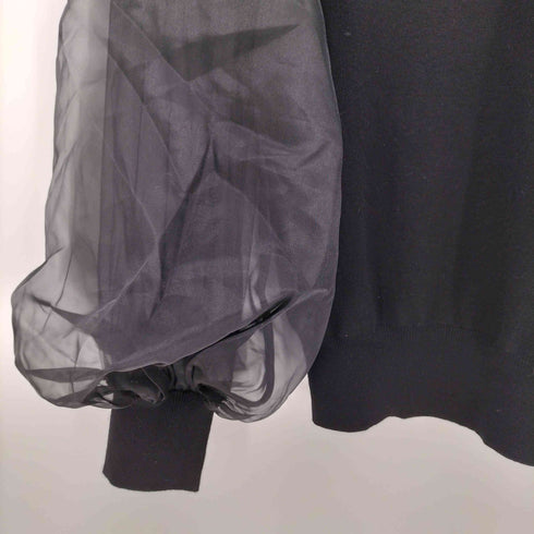 フレイアイディー FRAY I.D 24SS シアー スリーブ ボウタイ ニット レディース ONE SIZE