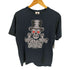 HEAVEN UNDER GROUND USA製 ロカビリー スカル ロゴ プリント S/S Tシャツ メンズ import:S