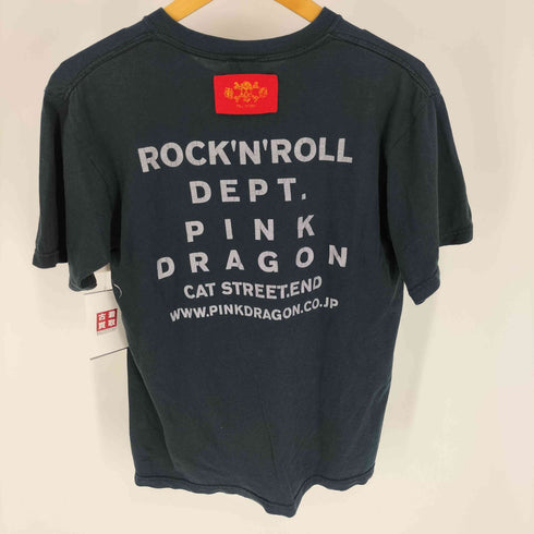 HEAVEN UNDER GROUND USA製 ロカビリー スカル ロゴ プリント S/S Tシャツ メンズ import:S