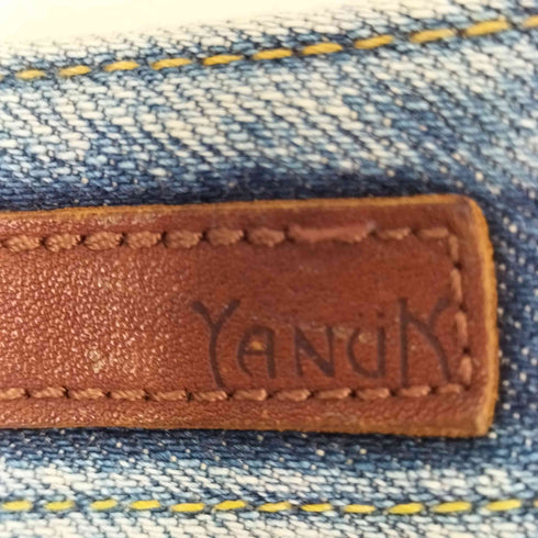 ヤヌーク YANUK ダメージストレートデニムパンツ レディース 24