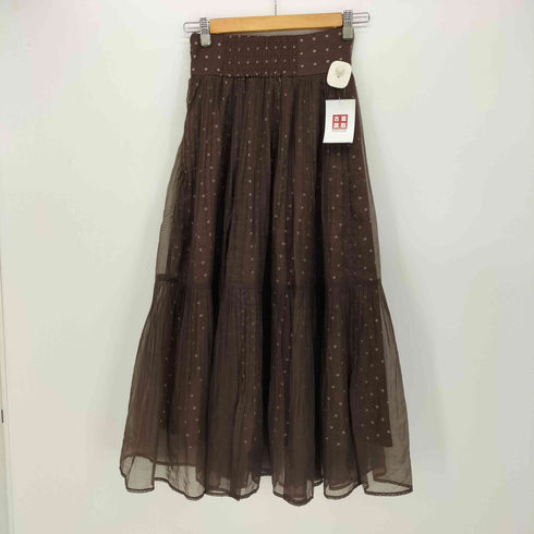 スナイデル snidel 22AW プリーツ シフォン レイヤード プリント スカート レディース JPN:0