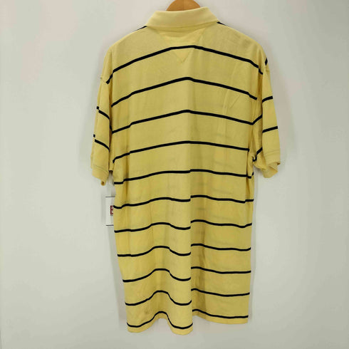 トミーヒルフィガー TOMMY HILFIGER 鹿の子 ボーダーポロシャツ メンズ import:XL