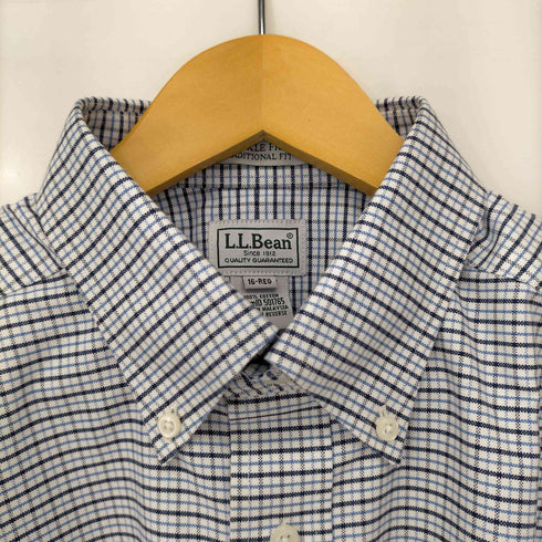 エルエルビーン L.L.Bean チェック柄 S/S ボタンダウンシャツ メンズ 16-REG