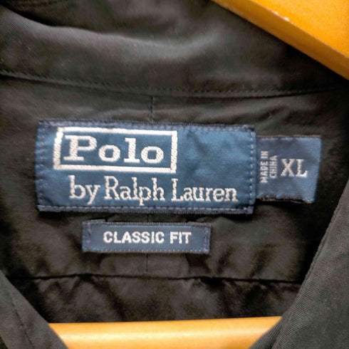 ポロバイラルフローレン Polo by RALPH LAUREN L/S CLASSIC FIT P.R.L刺繍 サファリシャツ エポレット メンズ JPN:XL