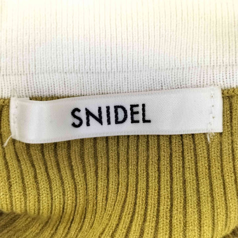 スナイデル snidel 22AW Sasutainable カラー デザイン ニット プルオーバー レディース ONE SIZE