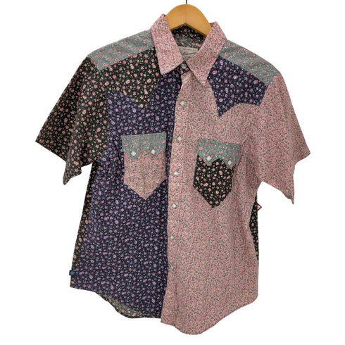 ROCKMOUNT S/S 花柄切替ウエスタンシャツ メンズ 15 1/2