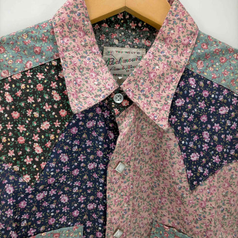 ROCKMOUNT S/S 花柄切替ウエスタンシャツ メンズ 15 1/2
