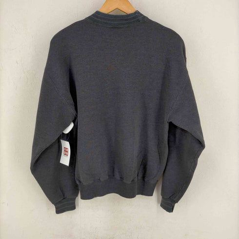ジャージーズ JERZEES 90s MADE IN USA 製品染め ボーダーリブフロント刺繍スウェット CCX Safety メンズ import:M