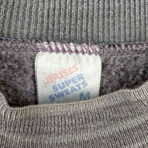 ジャージーズ JERZEES 90s MADE IN USA 製品染め ボーダーリブフロント刺繍スウェット CCX Safety メンズ import:M