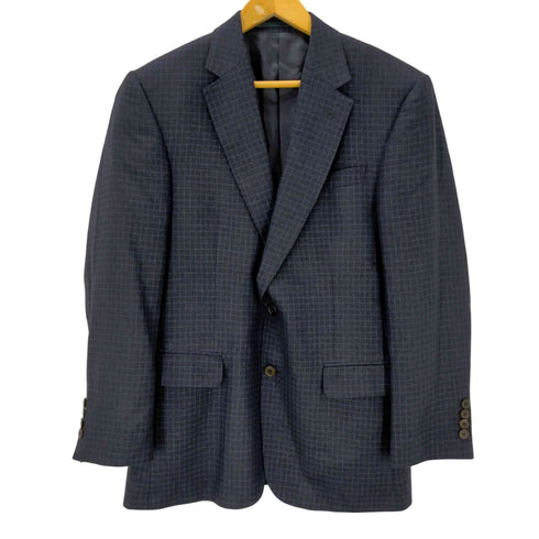 ギーブスアンドホークス GIEVES&HAWKES シルクカシミヤ チェック柄2Bテーラードジャケット メンズ 48R