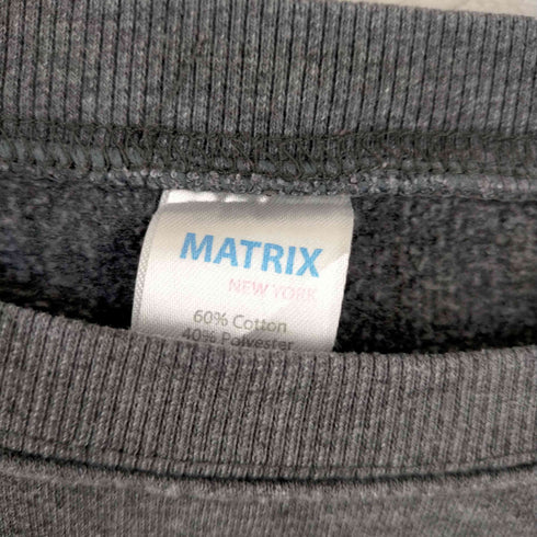 MATRIX MADE IN USA NYC刺繍クルーネックスウェット メンズ import:L