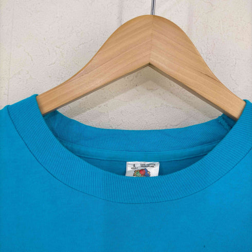 フルーツオブザルーム FRUIT OF THE LOOM USA製 フロントプリント シングルステッチ S/S TEE メンズ import:L