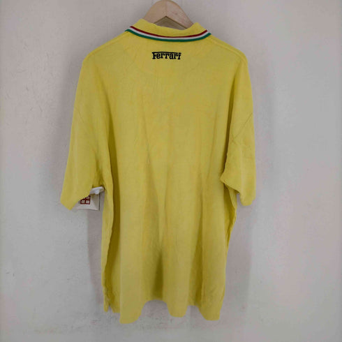 90s MADE IN MACAU 企業ロゴワッペン オーバーサイズポロシャツ メンズ import:XXL