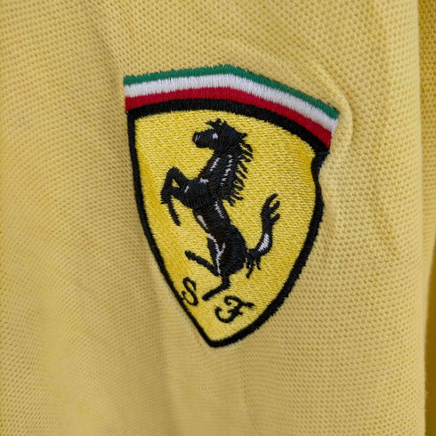 90s MADE IN MACAU 企業ロゴワッペン オーバーサイズポロシャツ メンズ import:XXL