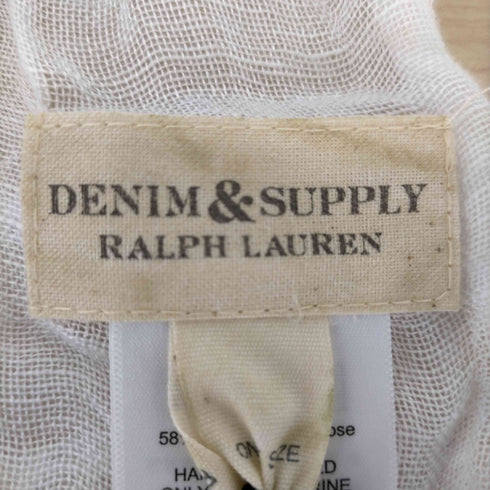 デニムアンドサプライ ラルフローレン DENIM & SUPPLY RALPH LAUREN リネン混ストール メンズ ONE SIZE