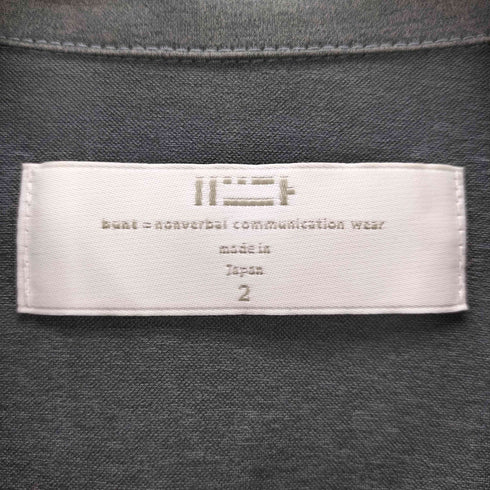 Bunt=nonverbal communication オープンカラーシャツ メンズ 2