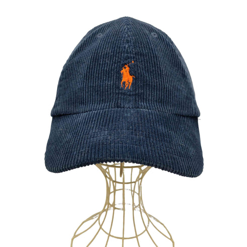 ポロバイラルフローレン Polo by RALPH LAUREN ポニー 刺繍 コーデュロイ 6パネル キャップ レザー アジャスター メンズ ONE SIZE