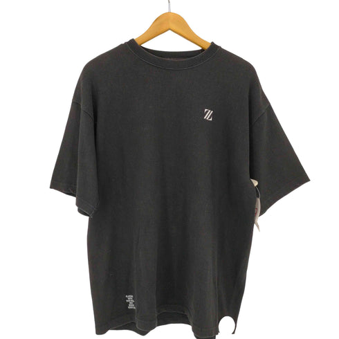 ZETADIVISION フロントロゴ刺繍 クルーネック Tシャツ メンズ JPN:L
