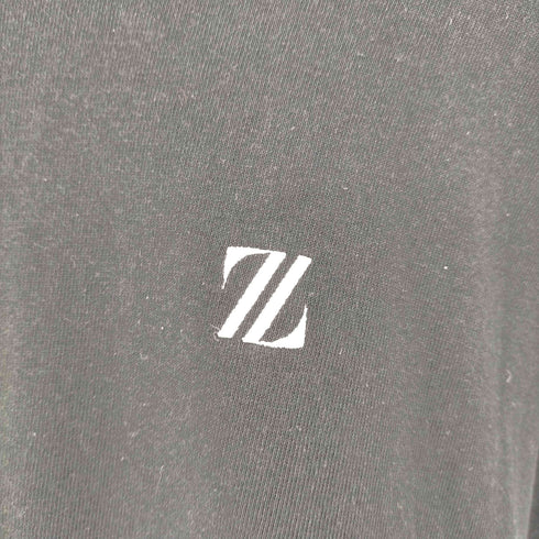 ZETADIVISION フロントロゴ刺繍 クルーネック Tシャツ メンズ JPN:L