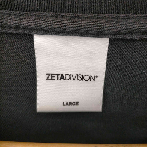 ZETADIVISION フロントロゴ刺繍 クルーネック Tシャツ メンズ JPN:L