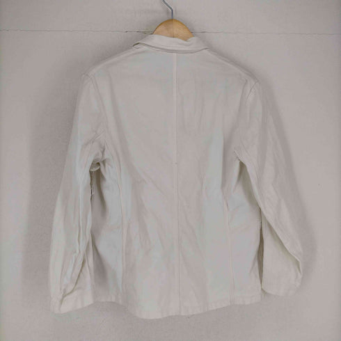 70s~ French work white jacket メンズ