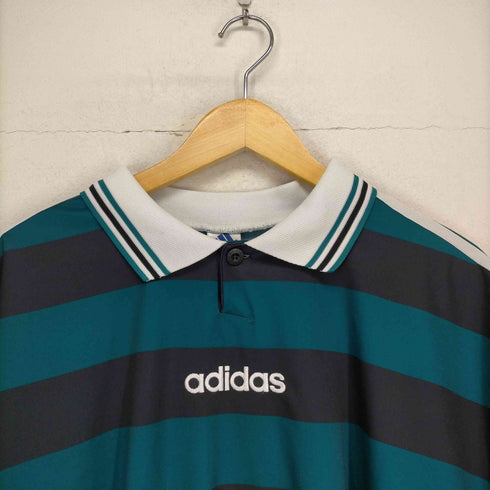 アディダス adidas 90s 国旗タグ フロッキーナンバリングプリントボーダーS/S ポロシャツ メンズ JPN:XXL