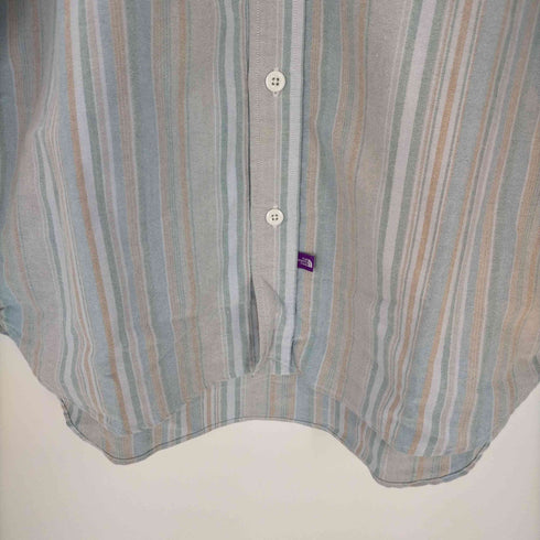 ノースフェイスパープルレーベル THE NORTH FACE PURPLE LABEL regular collar np striped field shirt レディース WS