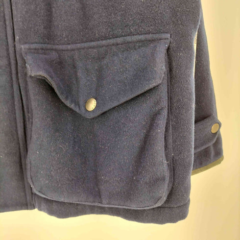 ポロバイラルフローレン Polo by RALPH LAUREN 襟裏レザー 国旗マジックロゴ ハンドウォーマー ウールジャケット メンズ import:L