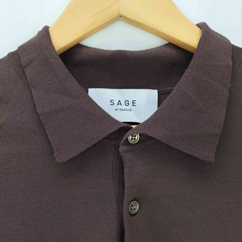 フォーワンセブンバイエディフィス 417 by EDIFICE SAGE Jersey Knit Polo メンズ JPN:L
