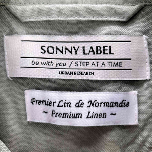 アーバンリサーチサニーレーベル URBAN RESEARCH Sonny Label ノルマンディーリネン半袖シャツ メンズ JPN:L