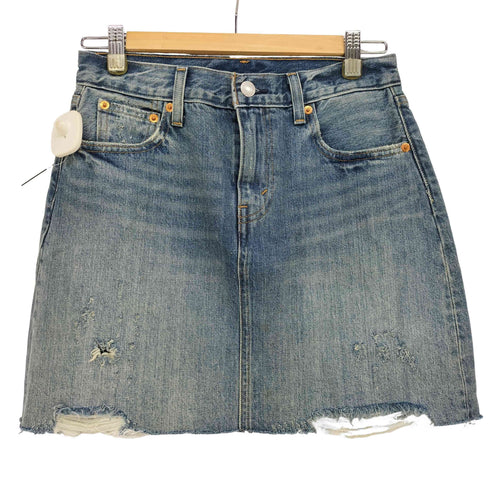 リーバイス Levis ダメージ加工 ジッパーフライ デニム ミニ スカート レディース