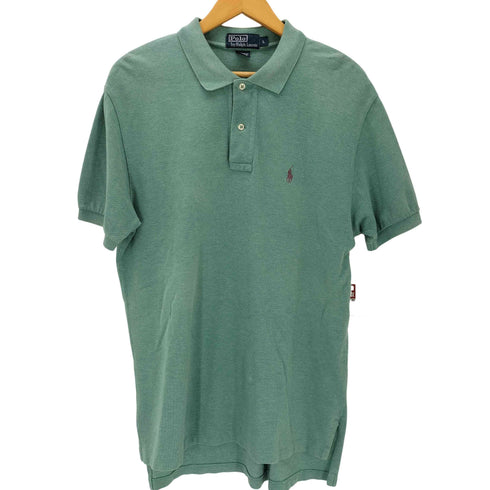 ポロバイラルフローレン Polo by RALPH LAUREN ロゴ刺繍ポロシャツ レディース import:L