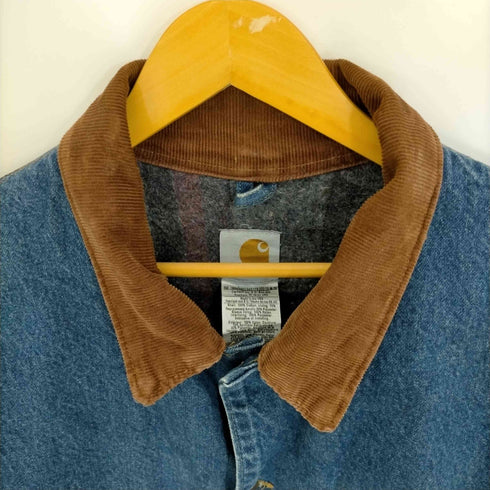 カーハート Carhartt 90-2000s USA製 裏地ブランケット ミシガンチョアコート デニムカバーオール メンズ 2XL Tall