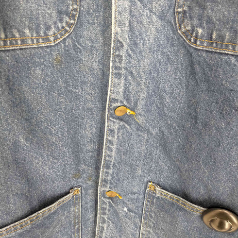 カーハート Carhartt 90-2000s USA製 裏地ブランケット ミシガンチョアコート デニムカバーオール メンズ 2XL Tall