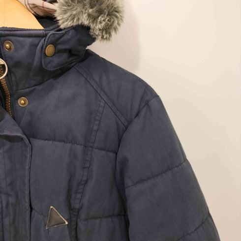 バブアー Barbour FIBER DOWN キルティングダウンコート ベルト付き レディース 42