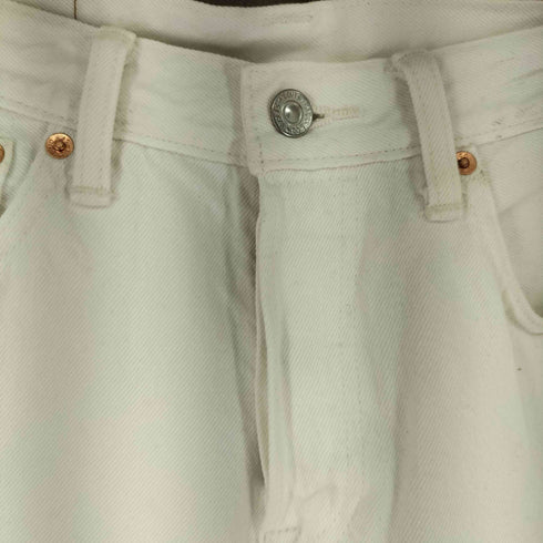 リーバイス Levis ボタンフライ 501 ホワイトデニムパンツ メンズ 30/32