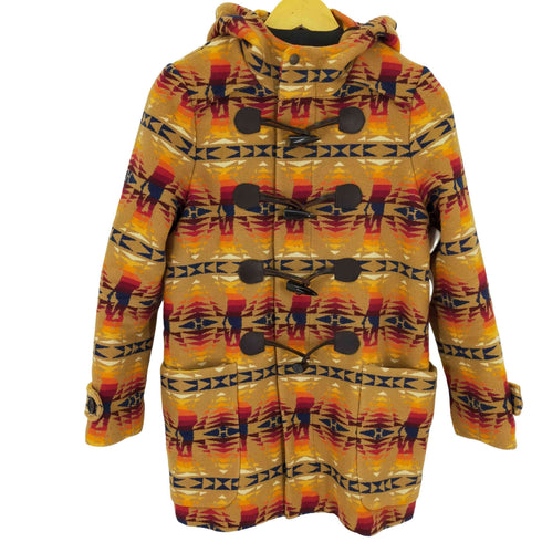 ペンドルトン PENDLETON TIMES総柄 ダッフルコート 民族 ネイティブ柄 レディース FREE