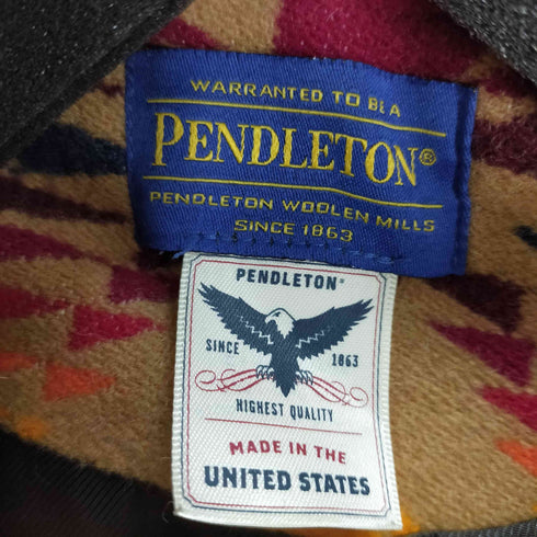 ペンドルトン PENDLETON TIMES総柄 ダッフルコート 民族 ネイティブ柄 レディース FREE