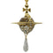 ヴィヴィアンウエストウッド Vivienne Westwood CRYSTAL GIANT ORB PENDANT Crystal Drop GOLD クリスタルドロップ ジャイアントオーブ ゴールド 復刻 レディース