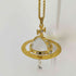 ヴィヴィアンウエストウッド Vivienne Westwood CRYSTAL GIANT ORB PENDANT Crystal Drop GOLD クリスタルドロップ ジャイアントオーブ ゴールド 復刻 レディース