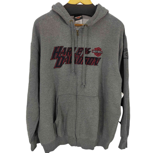 ハーレーダビッドソン HARLEY-DAVIDSON ロゴワッペンジップアップフーディ メンズ JPN:L