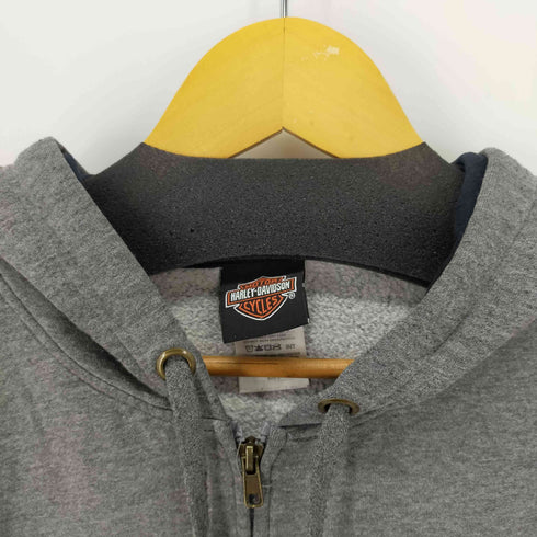 ハーレーダビッドソン HARLEY-DAVIDSON ロゴワッペンジップアップフーディ メンズ JPN:L