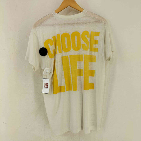 CHOOSE LIFE 両面プリント シングルステッチ スローガンTEE メンズ