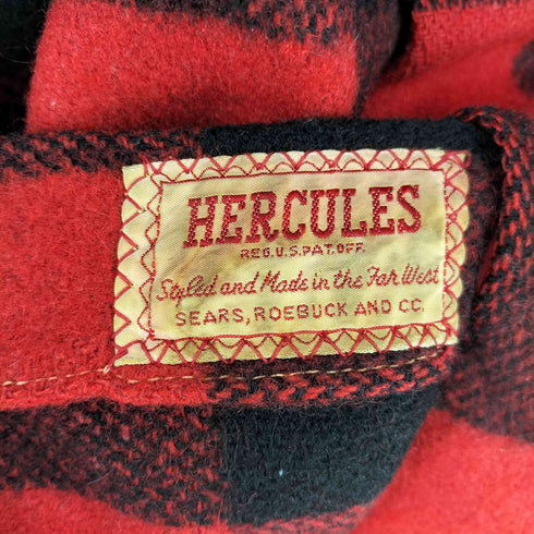 ヘラクレス HERCULES 40S 皿ボタン バッファローチェック ジャケット メンズ